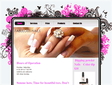 Tablet Screenshot of fabulous-nails.net